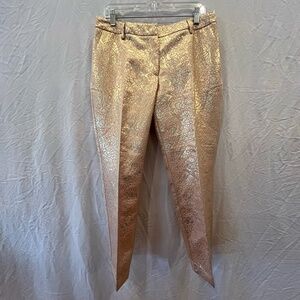 H&M metallic ankle pants